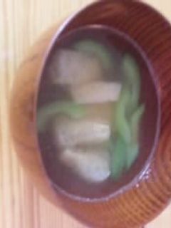 きゅうりと油揚げの味噌汁☆-レシピのメイン写真