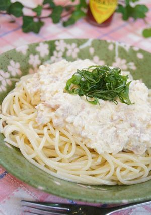 ツナマヨソースdeスパゲティ♫-レシピのメイン写真