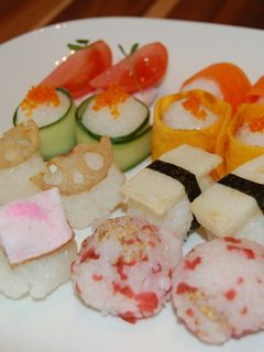 ひなまつりにてまり寿司~野菜バージョン~-レシピのメイン写真