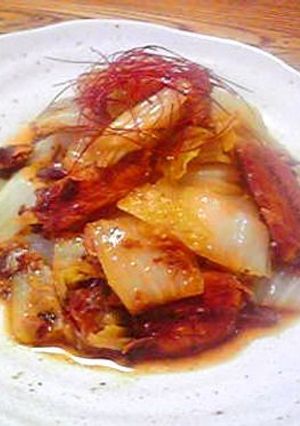 ❤さんま蒲焼缶と白菜de炒めもん❤-レシピのメイン写真