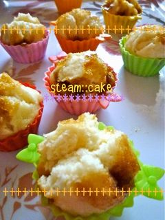 綺麗に膨らむ*ちっちゃな黒糖蒸しパン-レシピのメイン写真