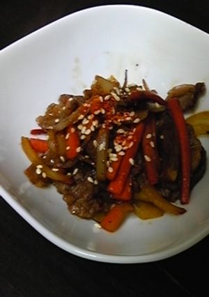 フライパン1つ！牛肉とにんじんで甘辛炒め-レシピのメイン写真