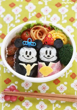 キャラ弁☆ミッキー&ミニーのひな祭り-レシピのメイン写真