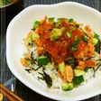海の親子丼*我が家流 鮭フレ&いくら