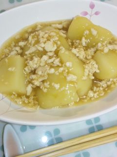 じゃがいもの鶏そぼろ煮-レシピのメイン写真