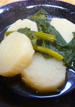 長芋とほうれん草のさっと煮-レシピのメイン写真