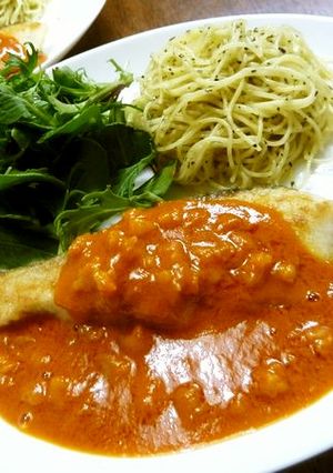 白身魚のムニエル♪アメリケーヌソース風♪-レシピのメイン写真