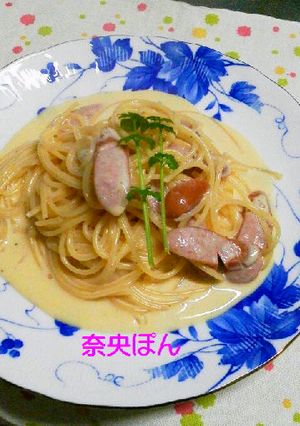 チャチャっとカルボナーラ☆お一人様分♪-レシピのメイン写真