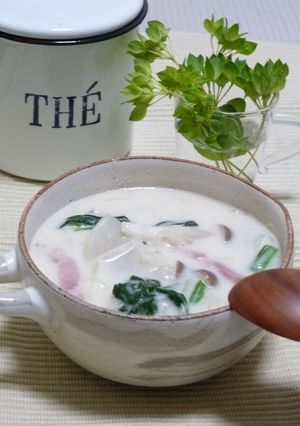 かぶとほうれん草のクリーミーシチュー♪-レシピのメイン写真