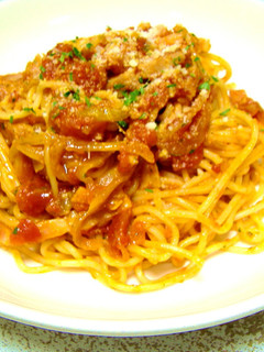 ベーコンとチーズのトマトソーススパゲティ-レシピのメイン写真