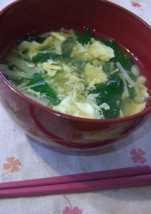 うちスープ♪ほうれん草のかき玉汁-レシピのメイン写真