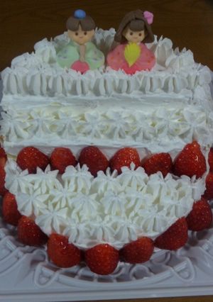 ひなまつりケーキ-レシピのメイン写真
