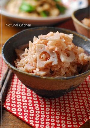 桜海老とレンコンの炊き込みご飯-レシピのメイン写真