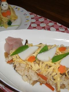 ひな祭りに五目ちらし寿司♪-レシピのメイン写真