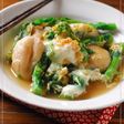 菜の花とお麩の卵とじ