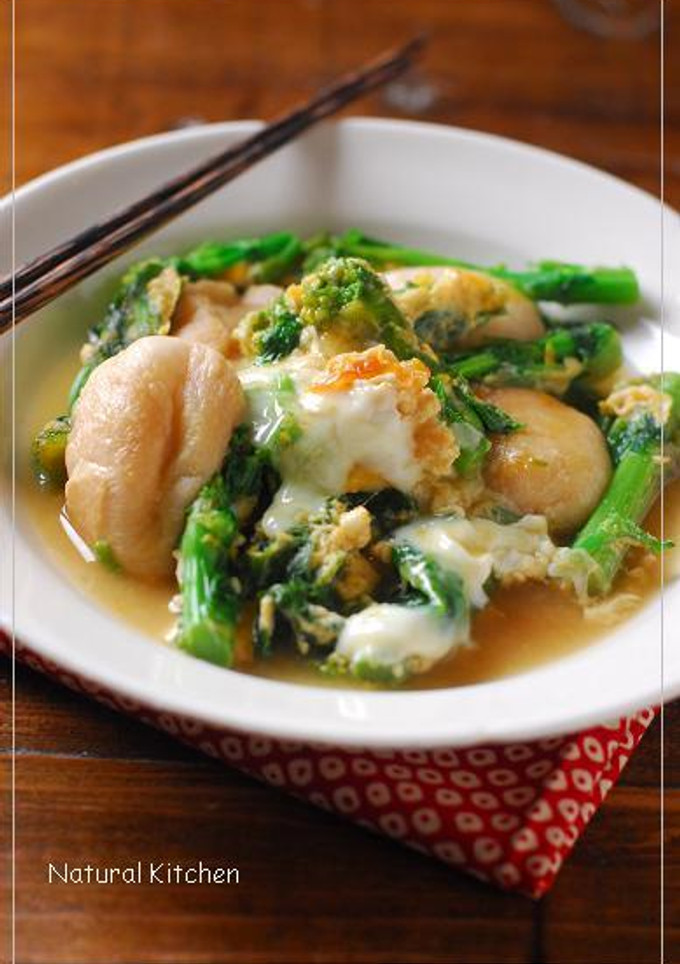 菜の花とお麩の卵とじ-レシピのメイン写真