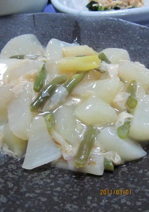 大根・湯葉・白ネギのあんかけ-レシピのメイン写真