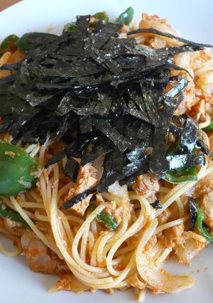 ピリ辛！！エビの中華風スパゲティ♪-レシピのメイン写真