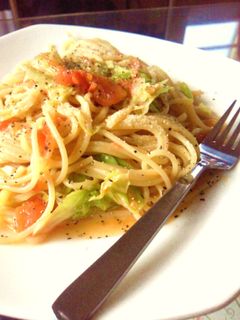 春キャベツとアンチョビのペペロンチーノ-レシピのメイン写真