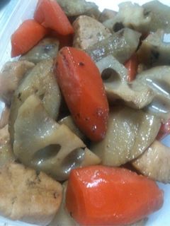 鶏肉と根菜の炒め煮-レシピのメイン写真