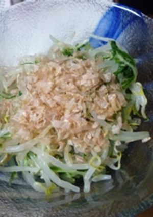 水菜・モヤシのおかかポン酢-レシピのメイン写真