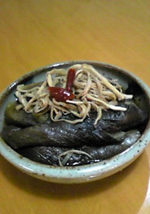 おつまみさきいかでナスの煮物-レシピのメイン写真