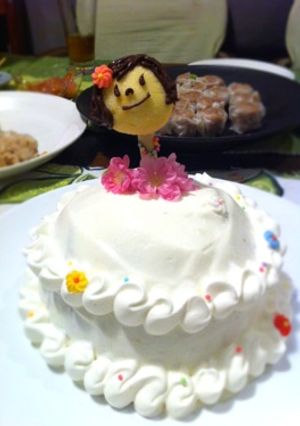 ドレスの女の子ケーキ☆ひな祭りにも-レシピのメイン写真