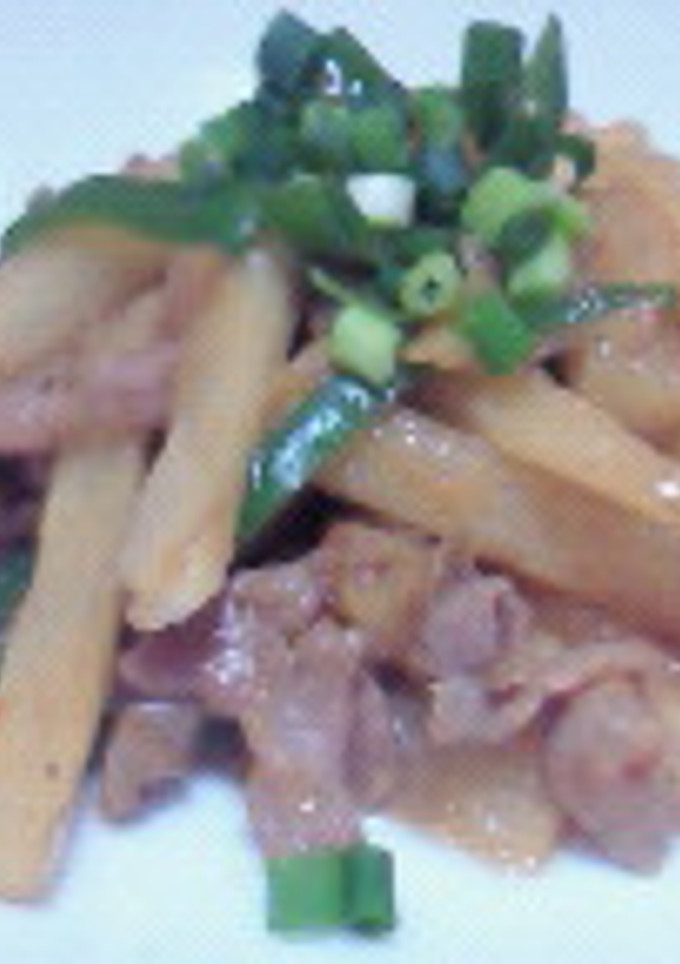 ごはんに合う！長芋と豚肉の炒めもの-レシピのメイン写真