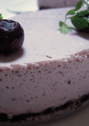 ブルーベリーのレアチーズケーキ-レシピのメイン写真