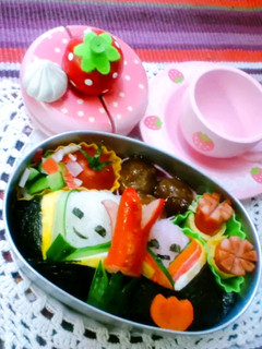❁雛祭り❁お内裏様♡お雛様のお弁当-レシピのメイン写真