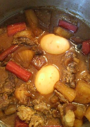 屋台風こってり牛すじのどてやき-レシピのメイン写真