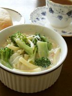 長ネギとブロッコリーの食べるスープ-レシピのメイン写真