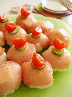 生ハム&チーズの洋風手まり寿司-レシピのメイン写真