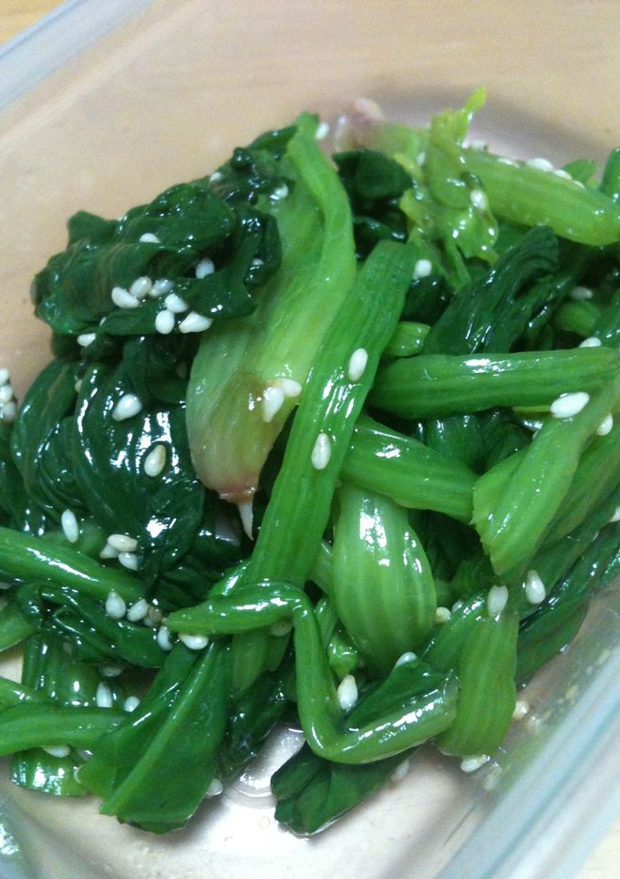 ほうれん草胡麻たっぷりオイスター和え＊。-レシピのメイン写真