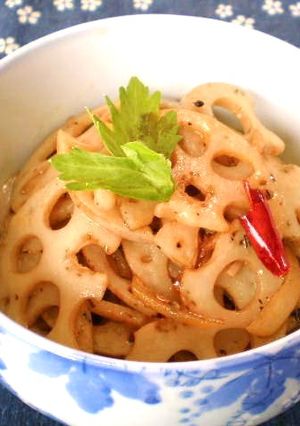 蓮根のペペロンチーノっ♪-レシピのメイン写真