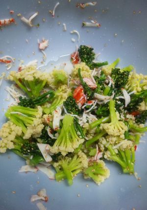 花野菜とカニカマの胡麻酢和え-レシピのメイン写真