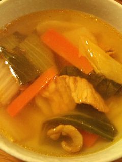 残った野菜炒めで簡単スープ!-レシピのメイン写真