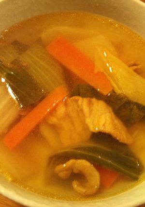 残った野菜炒めで簡単スープ!-レシピのメイン写真