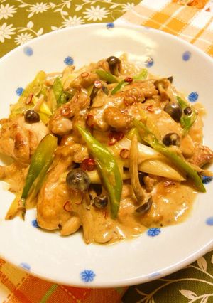 鶏肉とねぎの醤油バターミルク炒め-レシピのメイン写真