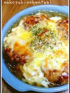 【たこ焼き03】オニオングラタンスープ-レシピのメイン写真