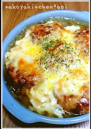 【たこ焼き03】オニオングラタンスープ-レシピのメイン写真
