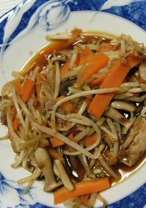 豚肉ともやしのおかか炒め-レシピのメイン写真