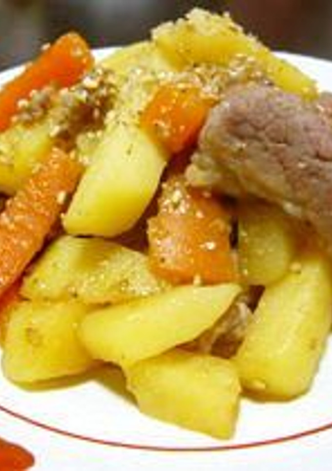 豚肉とじゃがいもの甘辛ごま炒め☆-レシピのメイン写真