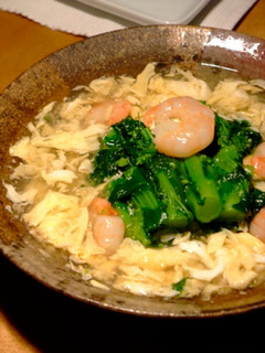 菜の花と海老の冷製卵餡かけ-レシピのメイン写真