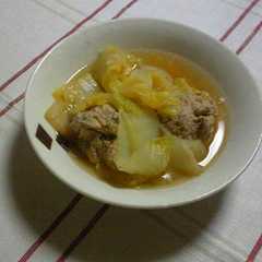 白菜と肉だんごの中華風煮-レシピのメイン写真