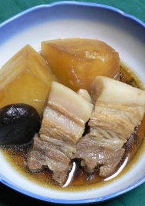 圧力鍋で、丸大根入り豚の角煮-レシピのメイン写真