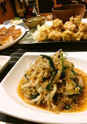 やみつき！〜にらともやしのごまラー油〜-レシピのメイン写真