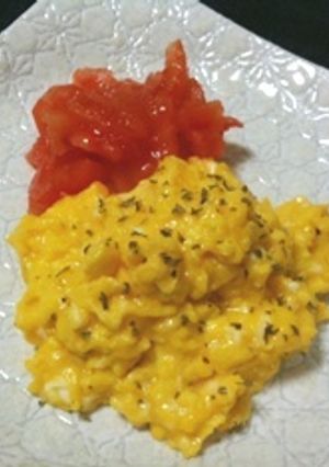 超簡単♪ふわとろーりなスクランブルエッグ-レシピのメイン写真