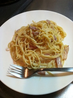 ベーコンのチーズクリームパスタ-レシピのメイン写真