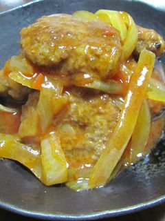簡単!煮込みハンバーグ-レシピのメイン写真